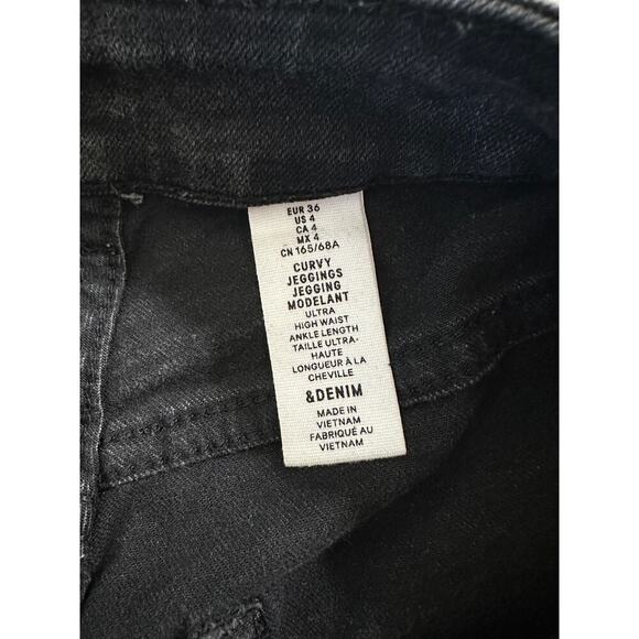 & Denim Curvy Ultra High Waist Jegging sz 4 - Picture 3 of 3